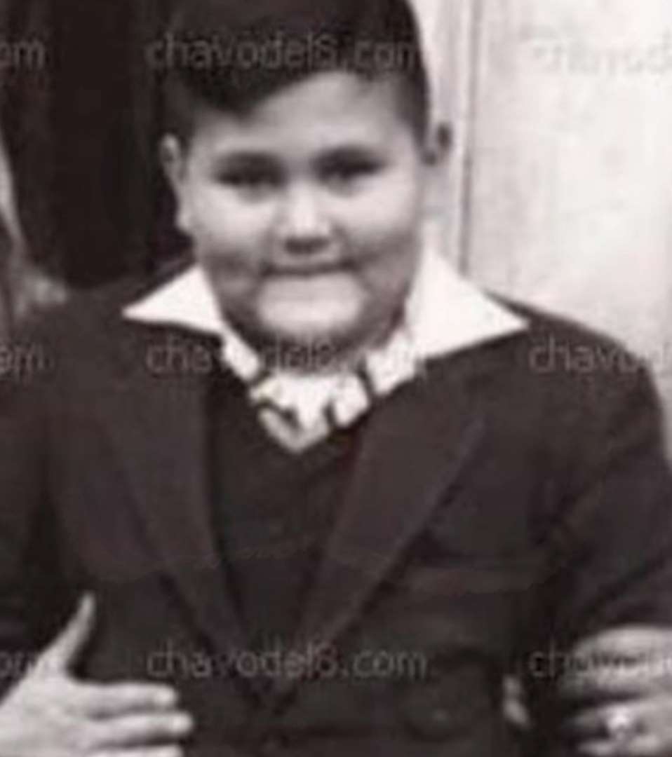 Edgar Vivar el "Señor Barriga" de niño