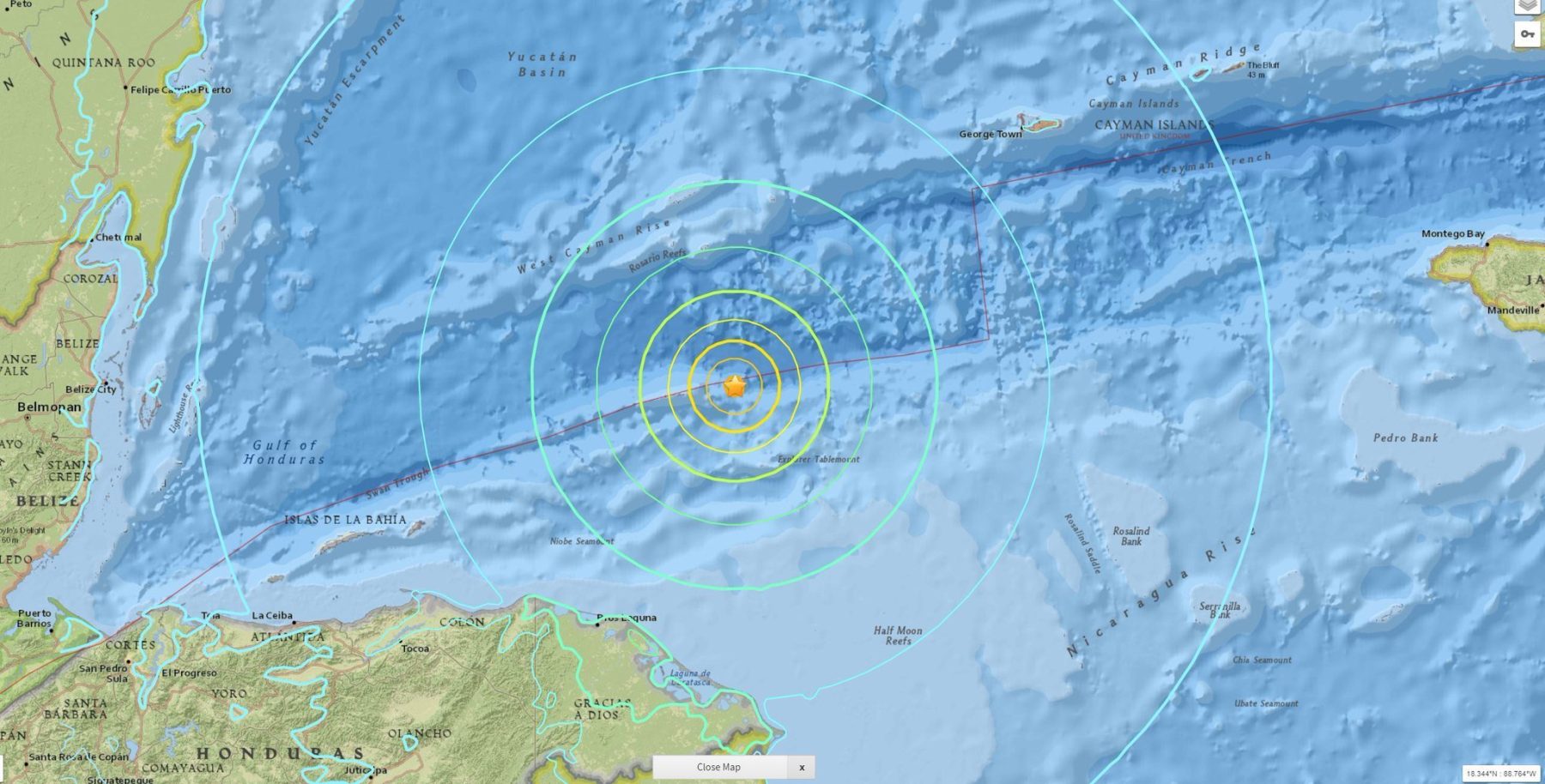 Terremoto en Honduras