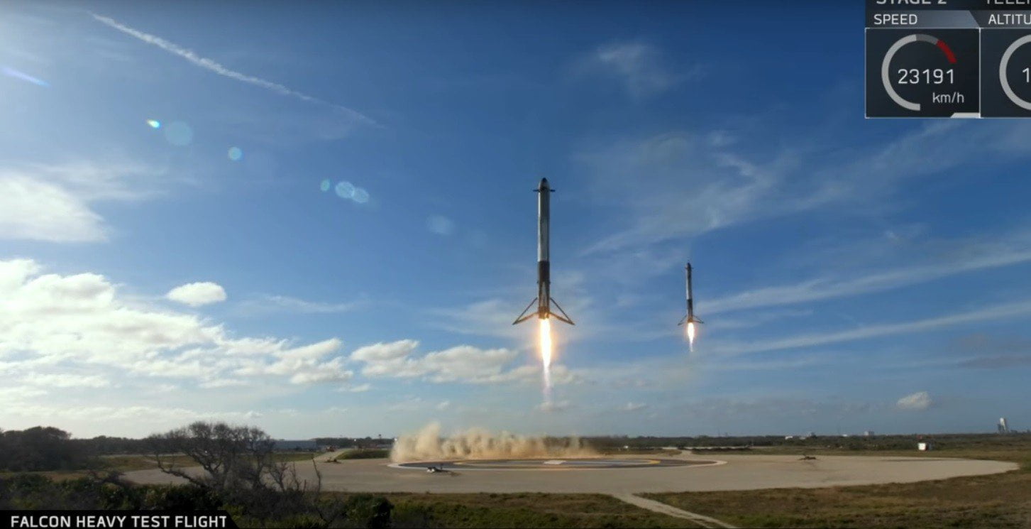 Triunfo del Falcon Heavy: Elon Musk pierde un coche y gana un cohete para viajar a Marte