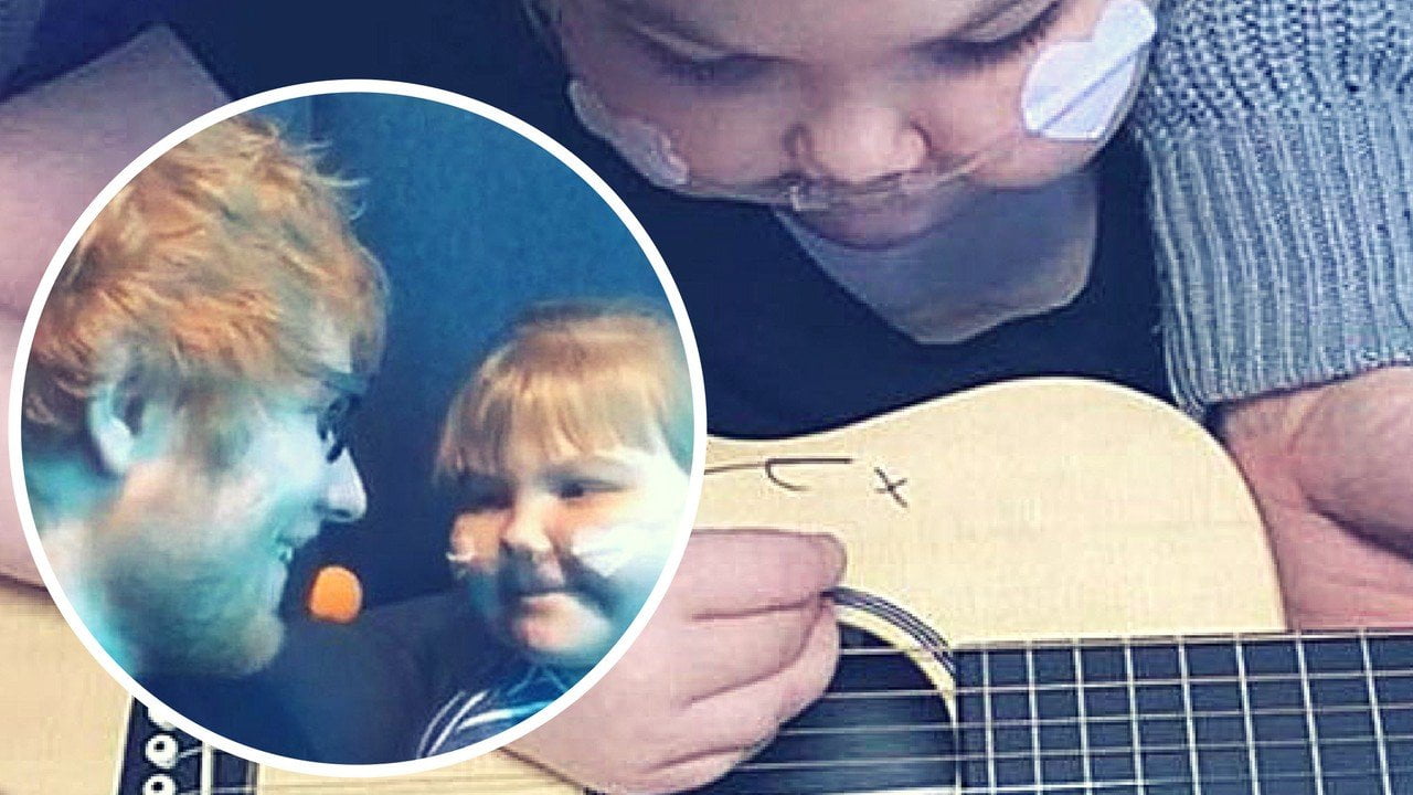 Ed Sheeran donó su guitarra a Melody, una niña de 11 años con una enfermedad terminal