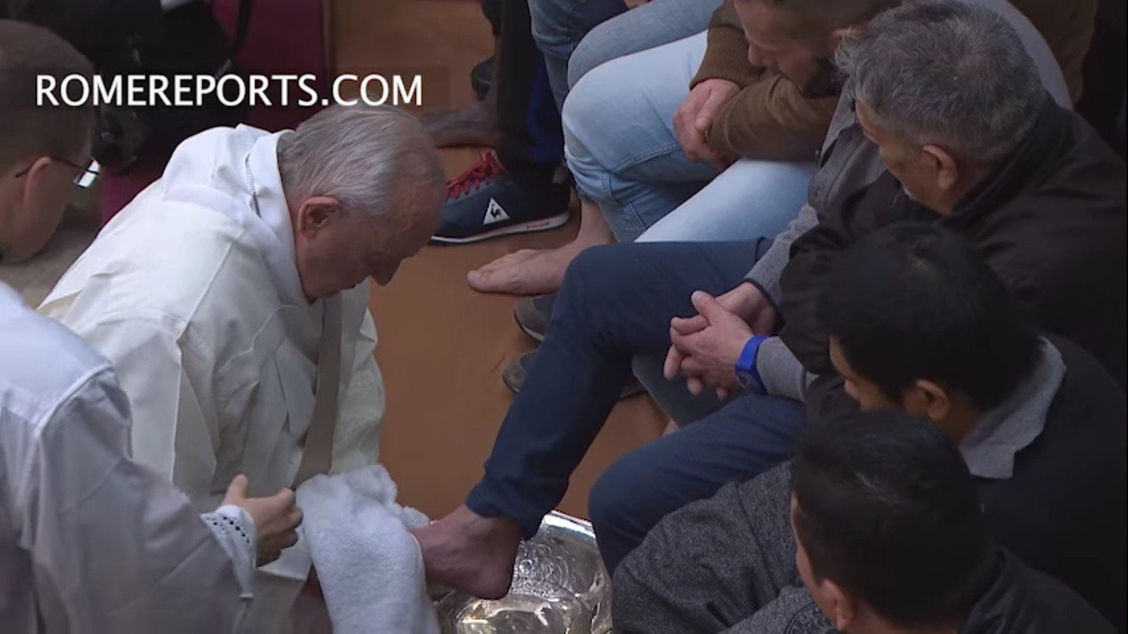 Papa Francisco rito de lavatorio de pies