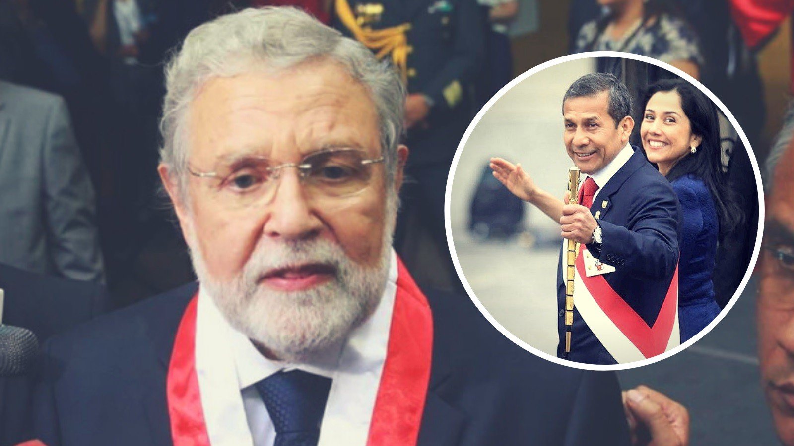 Ernesto Blume, Ollanta Humala y Nadine Heredia