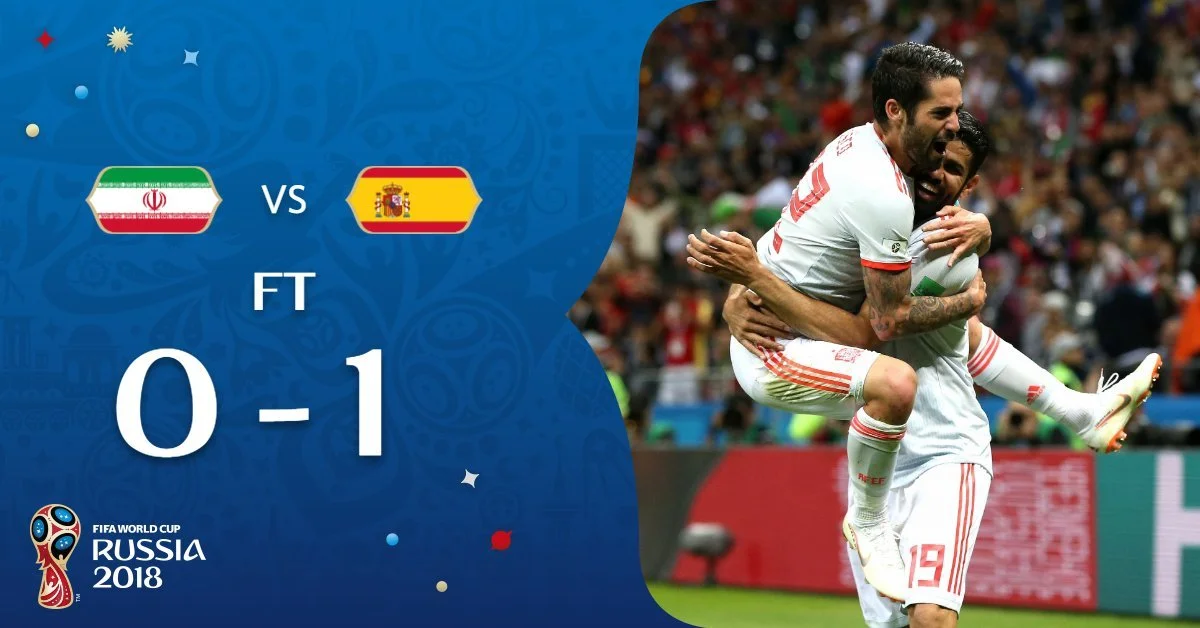 España se impuso 1-0 a Irán por el Mundial 2018 con gol de Diego Costa