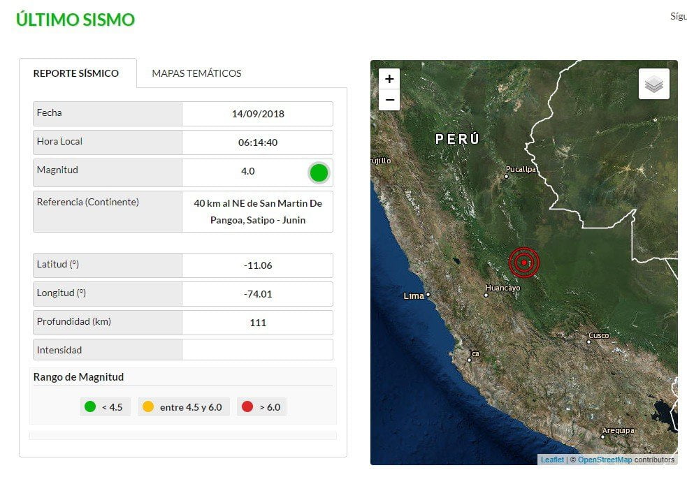 Sismo en Arequipa