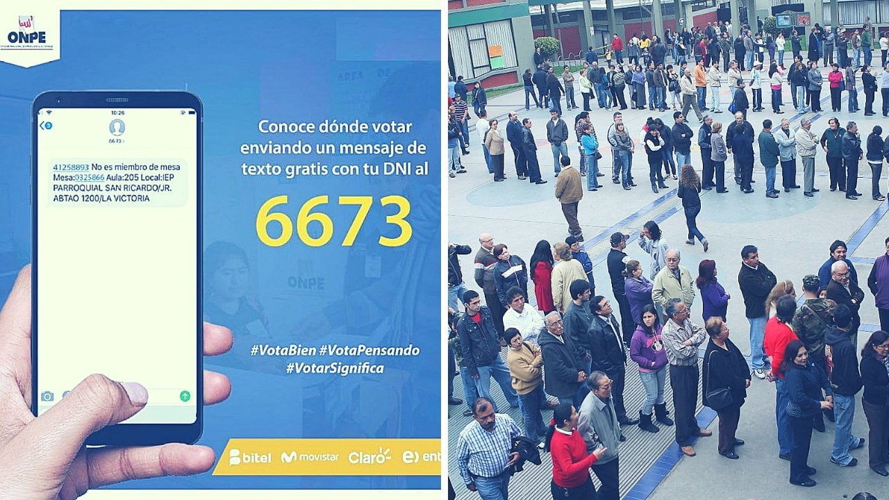 Referéndum | Mira dónde votar hoy por mensaje de texto gratuito a ONPE