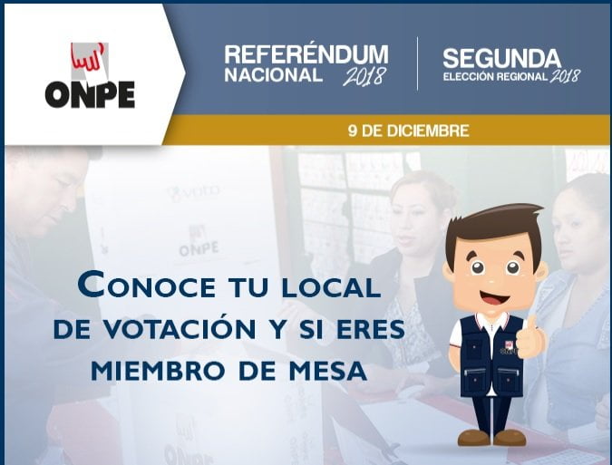 Referéndum: ¿Dónde me toca votar? ¿soy miembro de mesa? Mira aquí