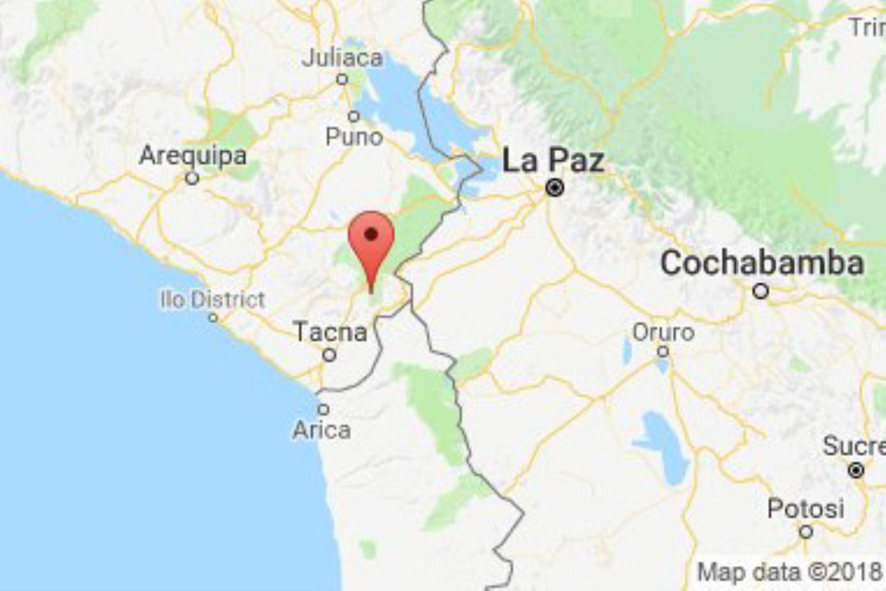 Sismo de 6.3 grados se registró Tacna y sacude el sur del Perú