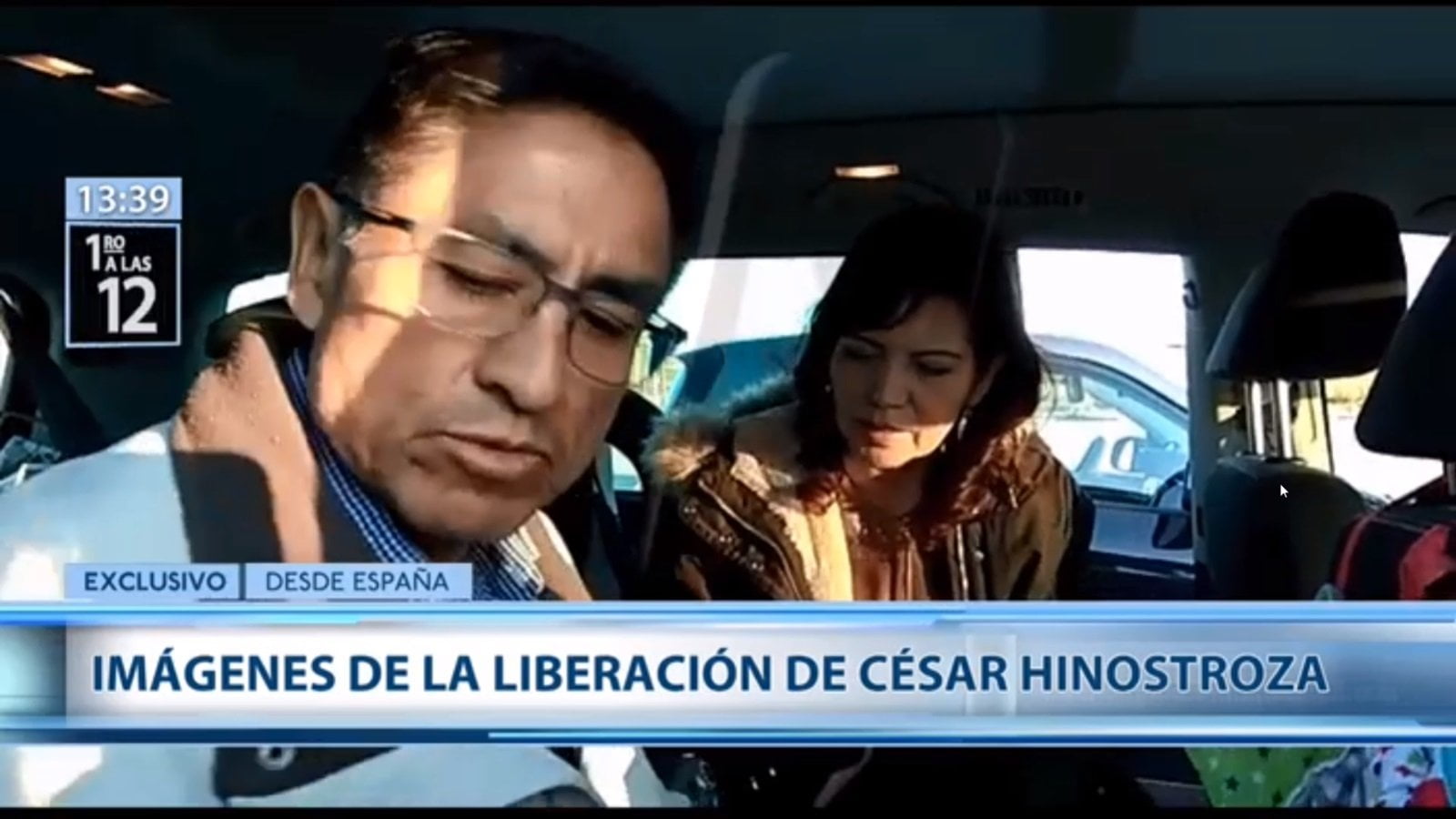 Así salió en libertad César Hinostroza y dijo: "Creo en la justicia divina"