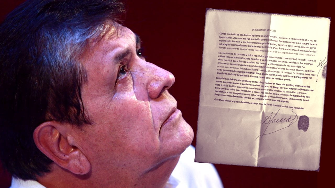 Alan García escribió carta hace semanas y se despidió de alumnos