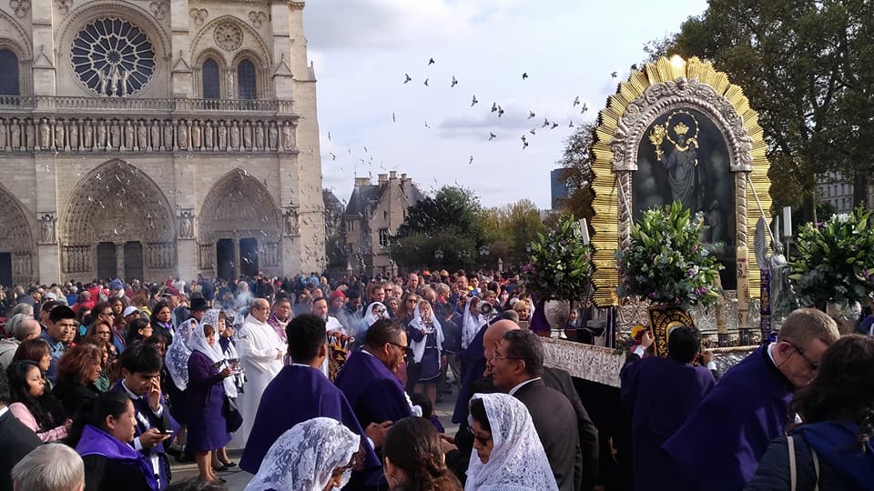 Señor de los Milagros no estuvo en siniestrada Catedral de Notre Dame