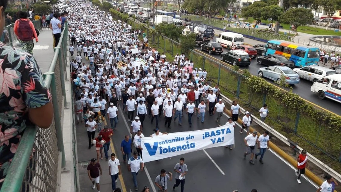 Miles marcharon para pedir el cese de la violencia en El Callao