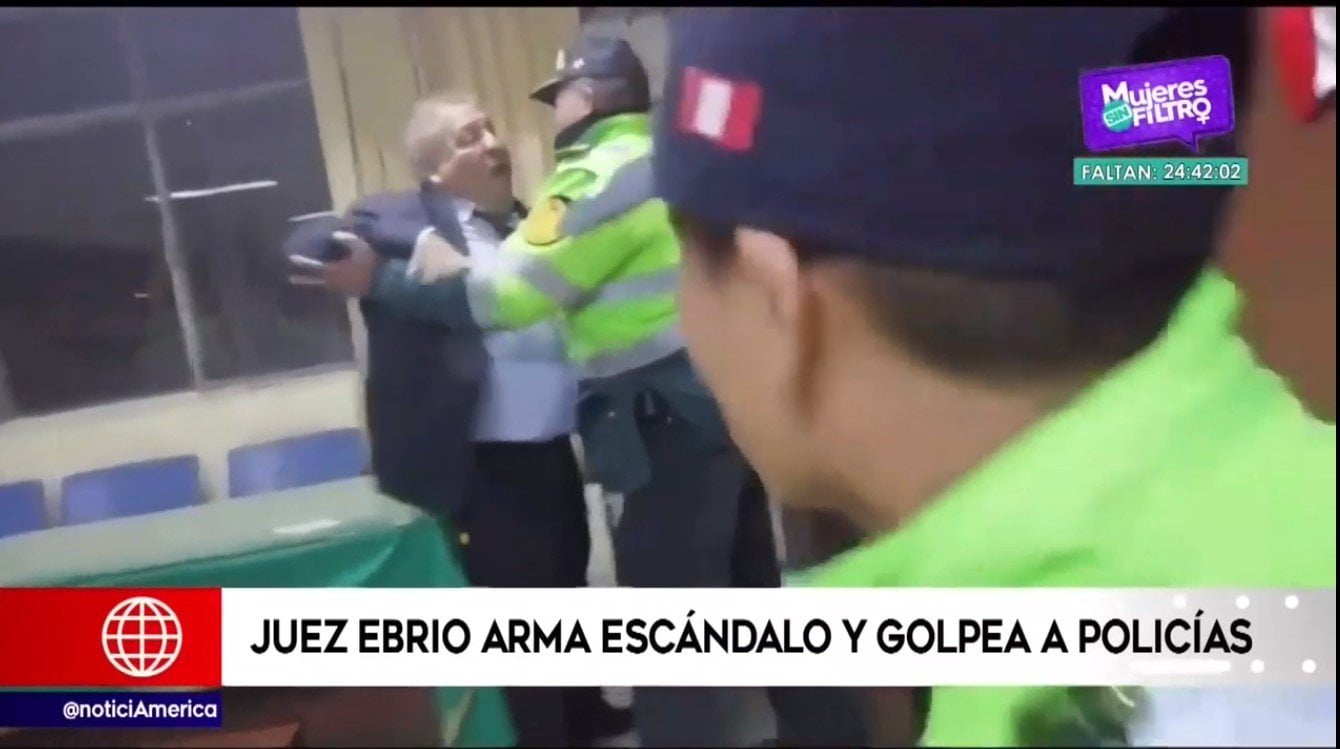 Juez ebrio protagoniza escándalo en comisaría de Arequipa
