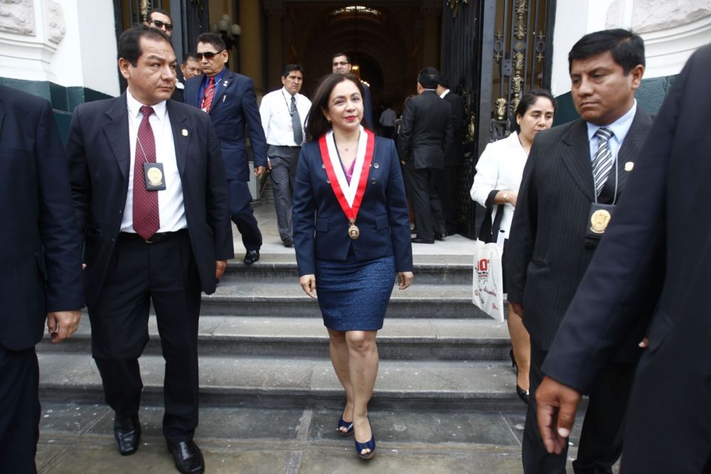 Marisol Espinoza en el Congreso