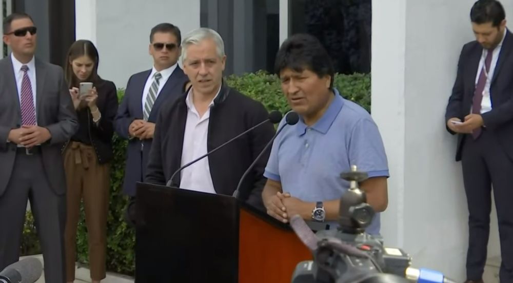 Evo Morales llegó a México