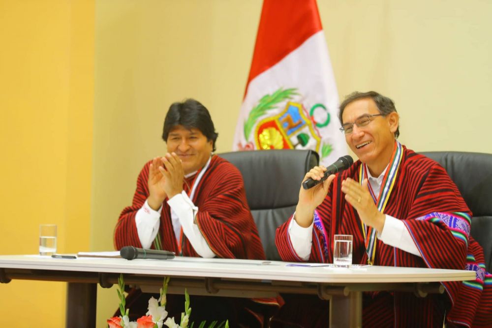 Evo Morales y Martín Vizcarra
