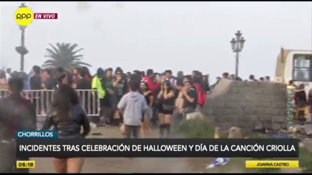 Fiestas de Halloween terminan en excesos y disturbios en Lima