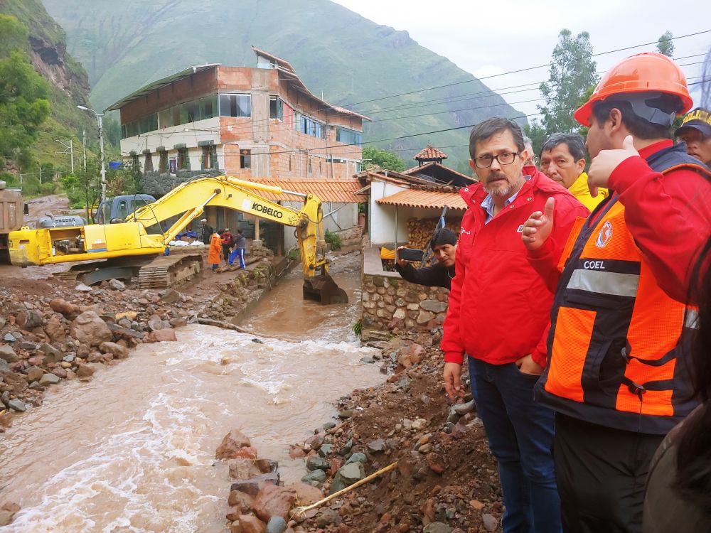 Pisac: gobierno busca contener emergencia y recuperar zona afectada por desborde del río Kitamayo