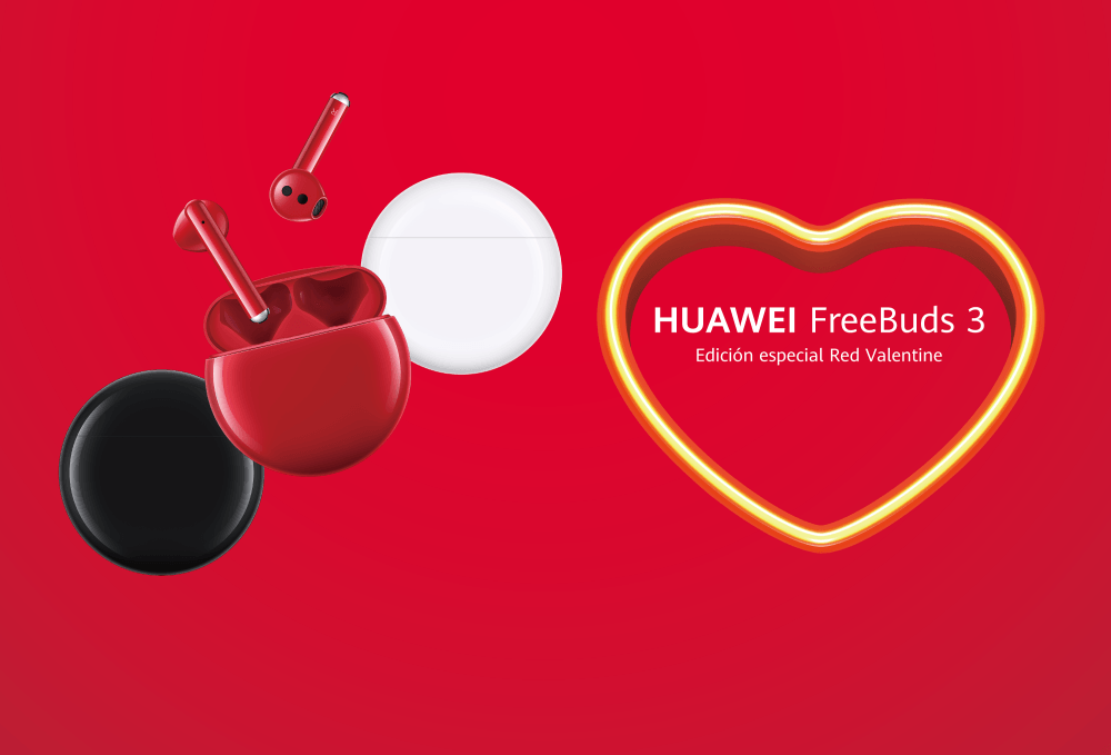 San Valentín: Expresa tus sentimientos con la nueva edición Roja de los HUAWEI FreeBuds 3