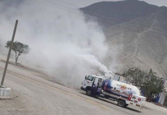 Otra fuga de gas se registra en un camión cisterna en Cieneguilla