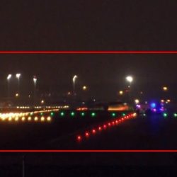 Avión de Air Canada aterrizó sin una rueda y un motor en Madrid