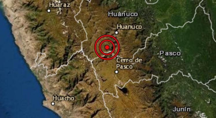 Dos sismos se registran en la localidad de Ambo en Huánuco