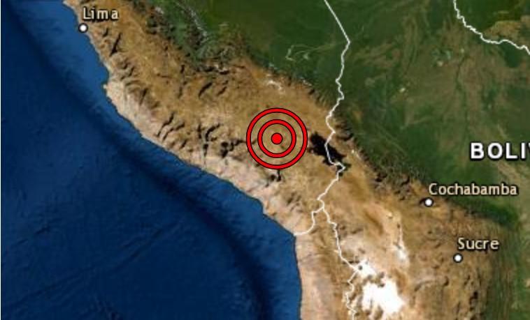 Fuerte sismo de magnitud 5.8 se registró hoy en Puno y se sintió en Arequipa