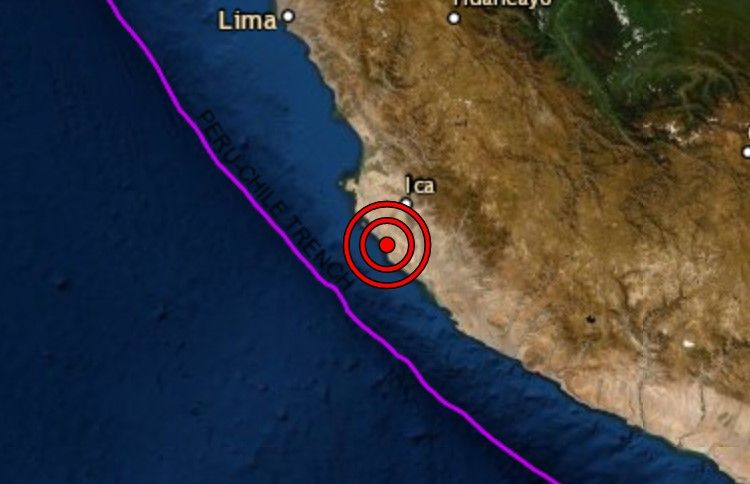 Sismo hoy en Ica