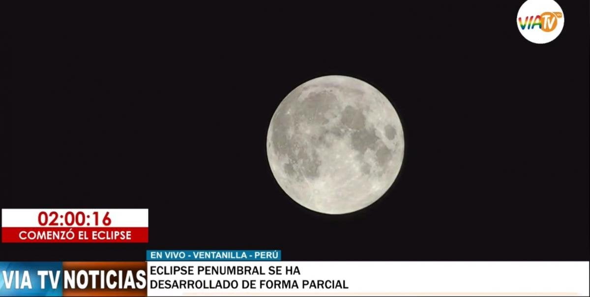 Luna de trueno 2020, eclipse en vivo desde Perú