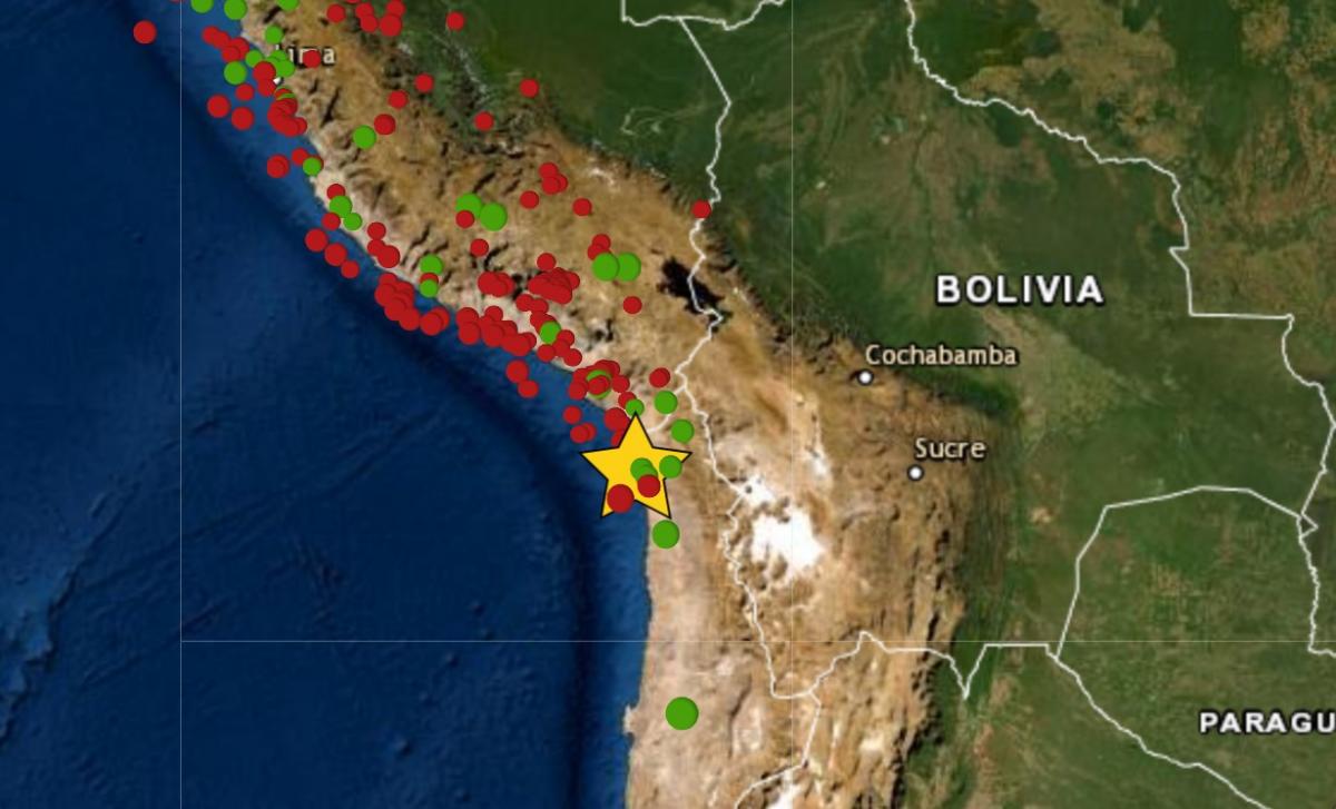 Sismo de magnitud 6.0 se sintió en Tacna y epicentro se ubicó en Chile