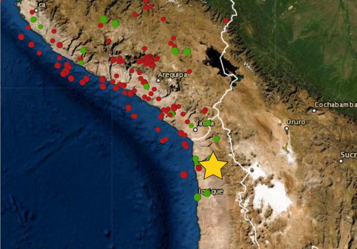 Sismo de magnitud 4.4 se sintió en Tacna y epicentro se ubicó en Chile