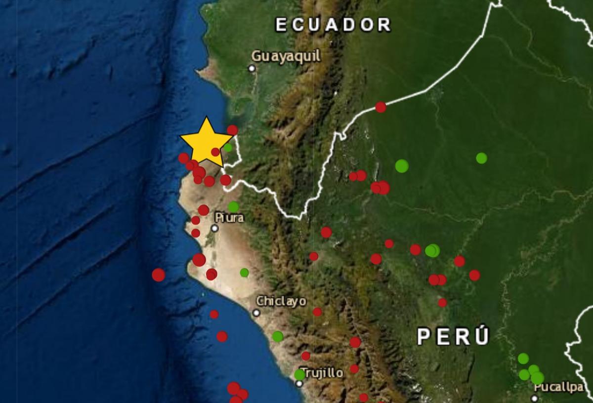 Sismo en Tumbes de magnitud 4.5 se registró hoy 15 de setiembre