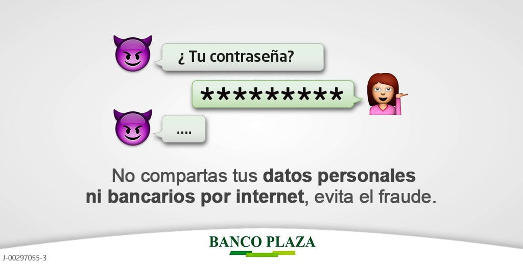 No compartas tu clave con nadie