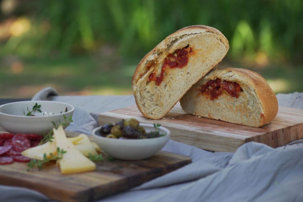 Pan de campo relleno