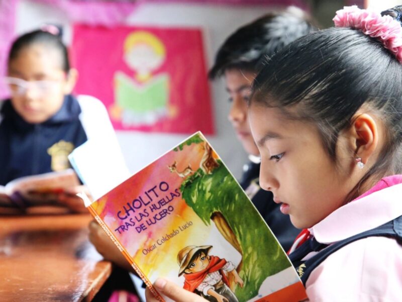 Día del libro, lectura en niños