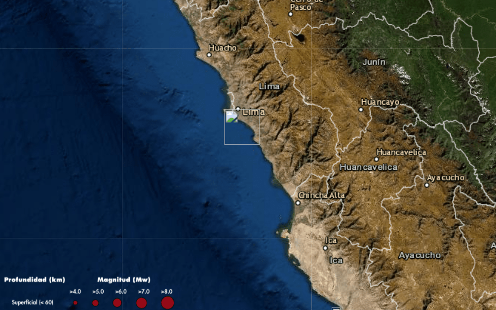 Sismo hoy en Lima