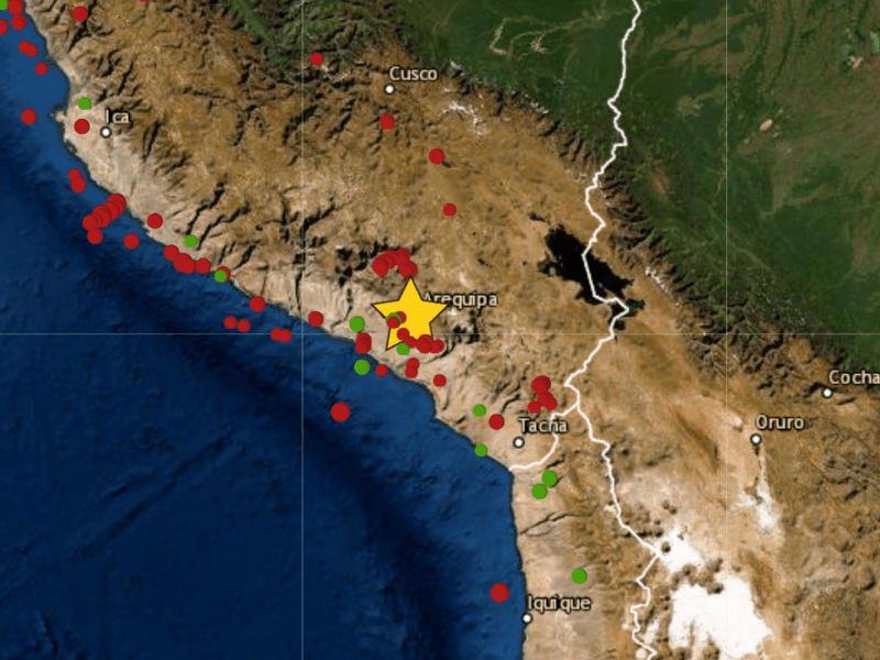 Sismo en Arequipa hoy