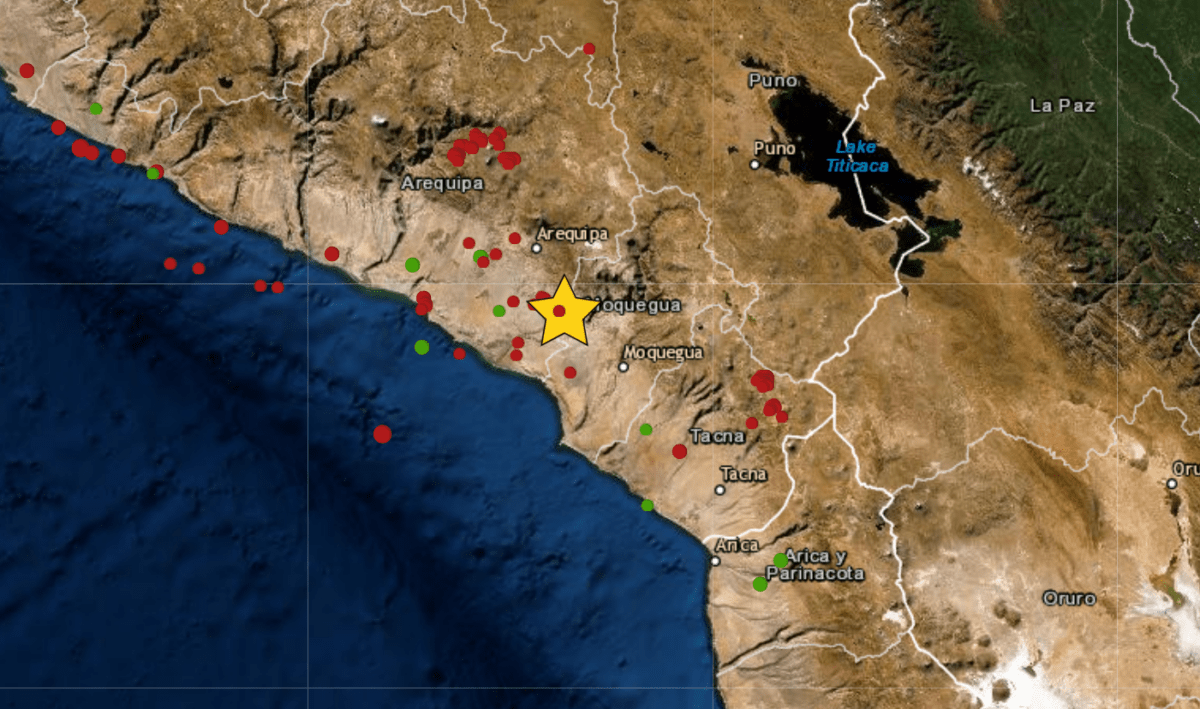 Sismo en Arequipa hoy