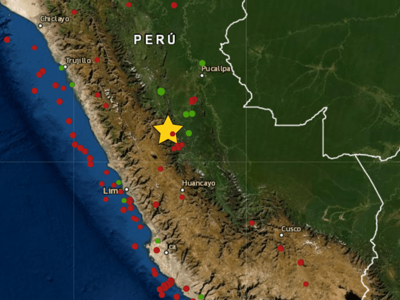 Sismo en Pasco