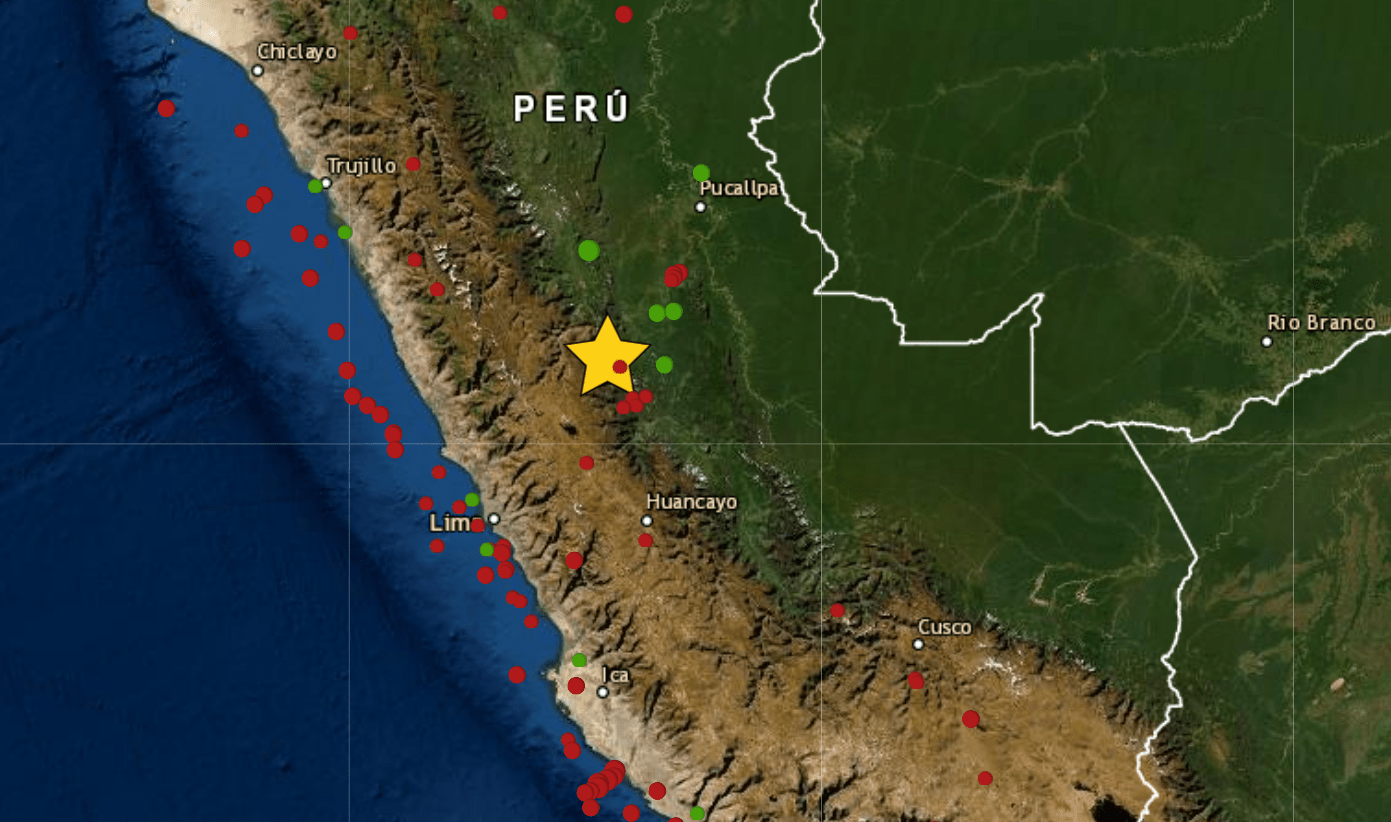 Sismo en Pasco