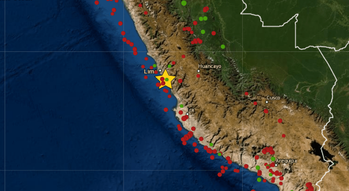 Sismo en Chilca