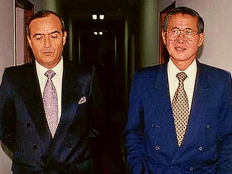 Alberto Fujimori y Vladimiro Montesinos
