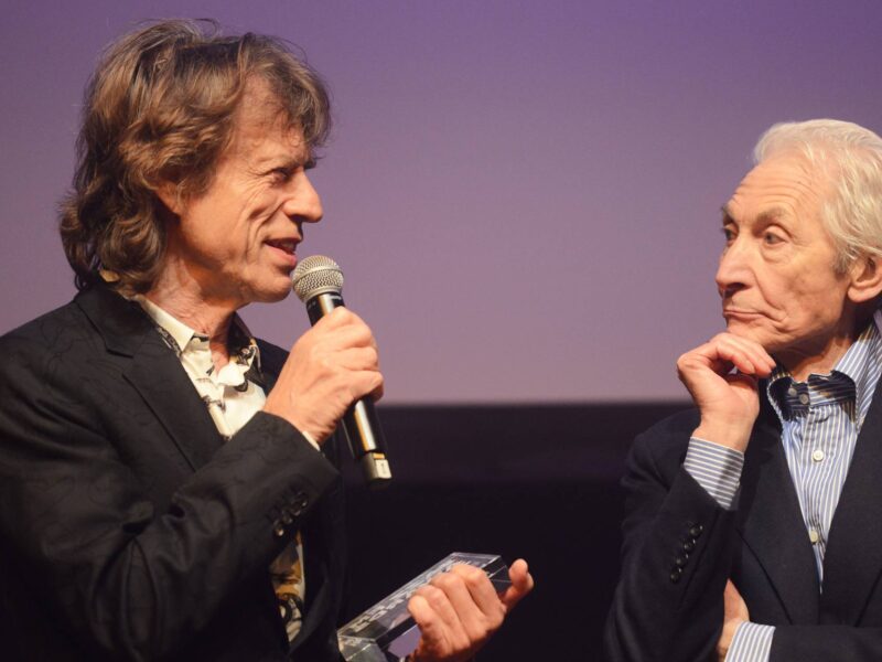 Charlie Watts y Mick Jagger