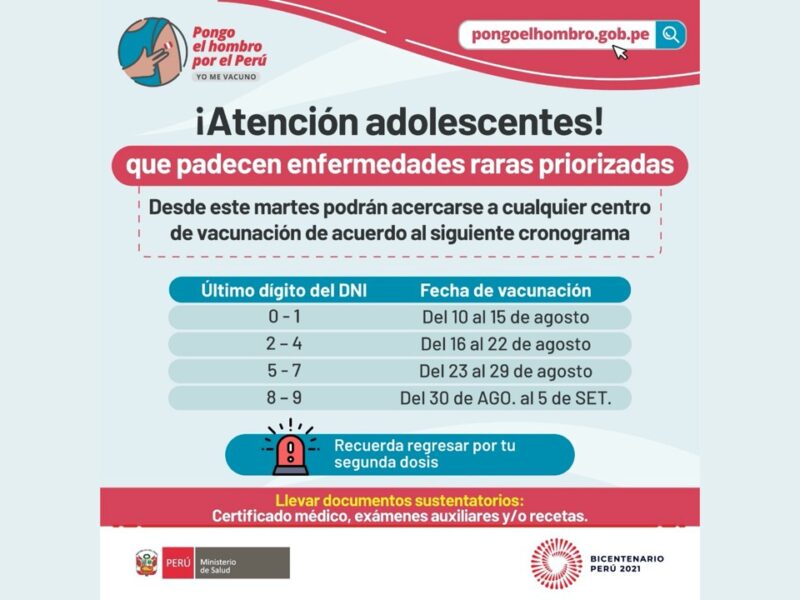 Vacunación de adolescentes