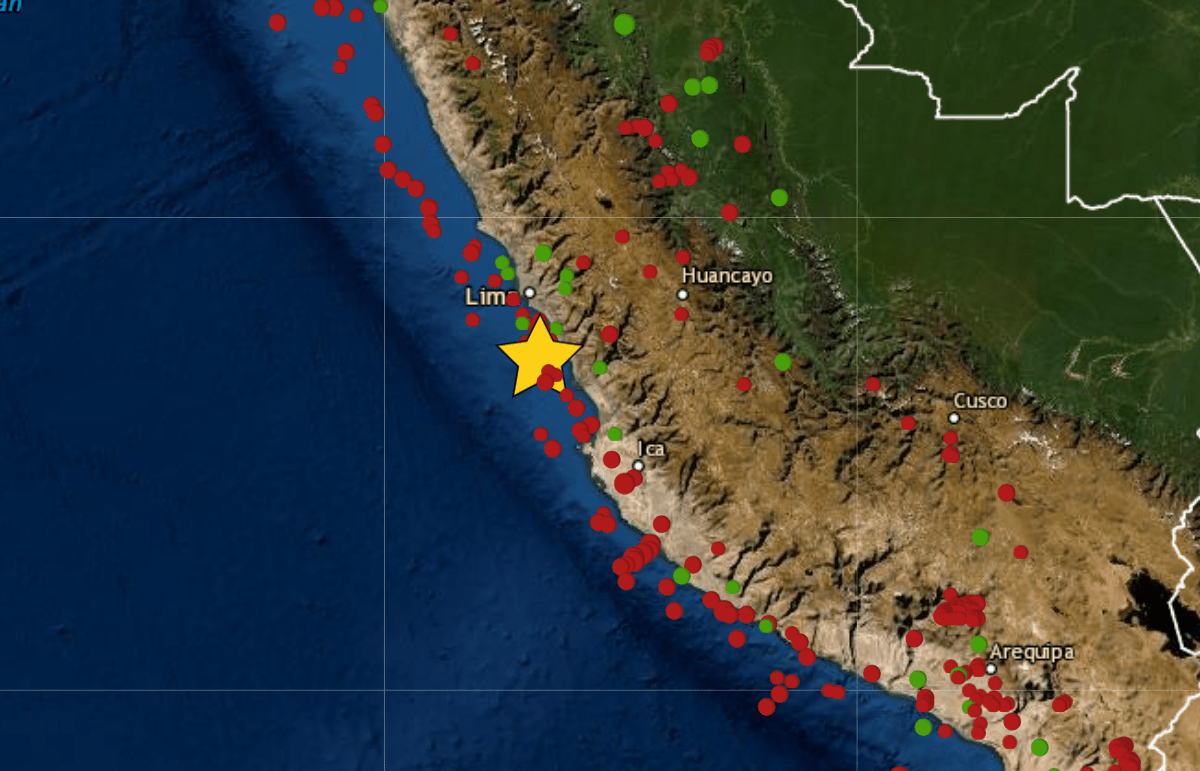 Sismo en Mala, Cañete