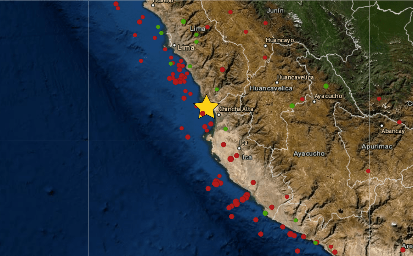 Sismo hoy en Cañete