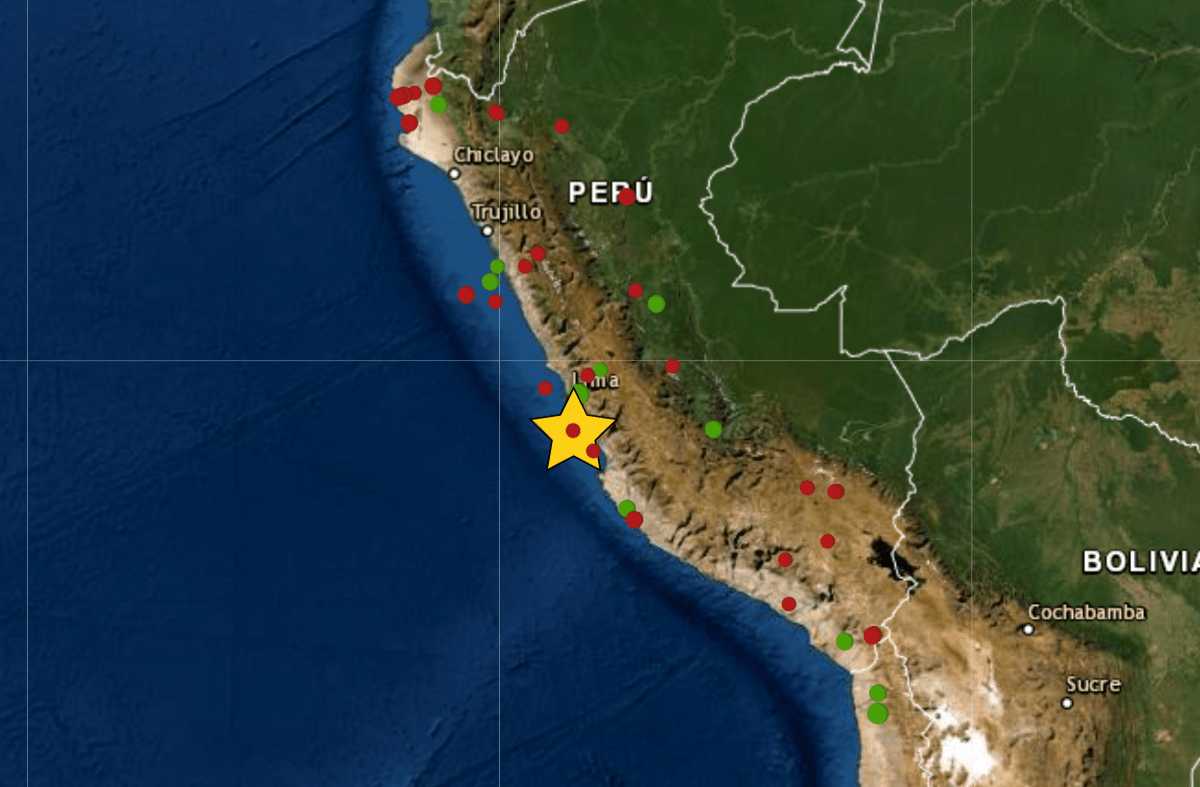 Sismo en Chilca Lima