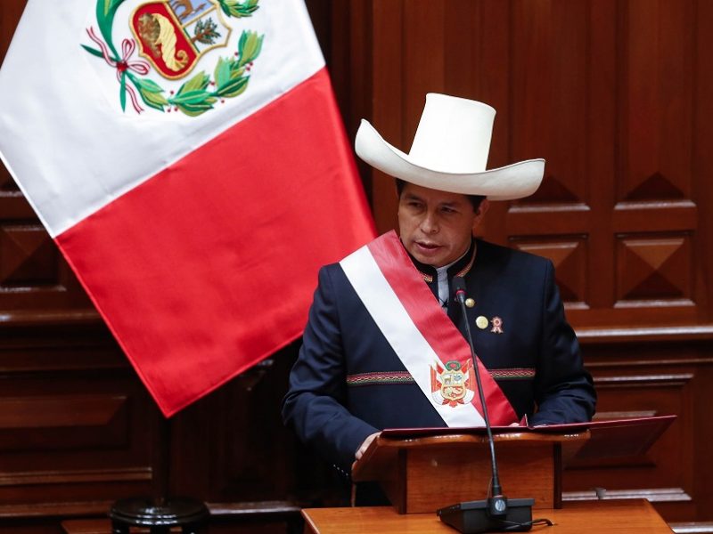 Pedro Castillo se presentó ante el Congreso