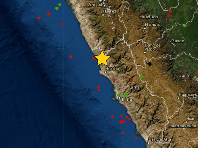 Sismo en Puerto Supe - Barranca