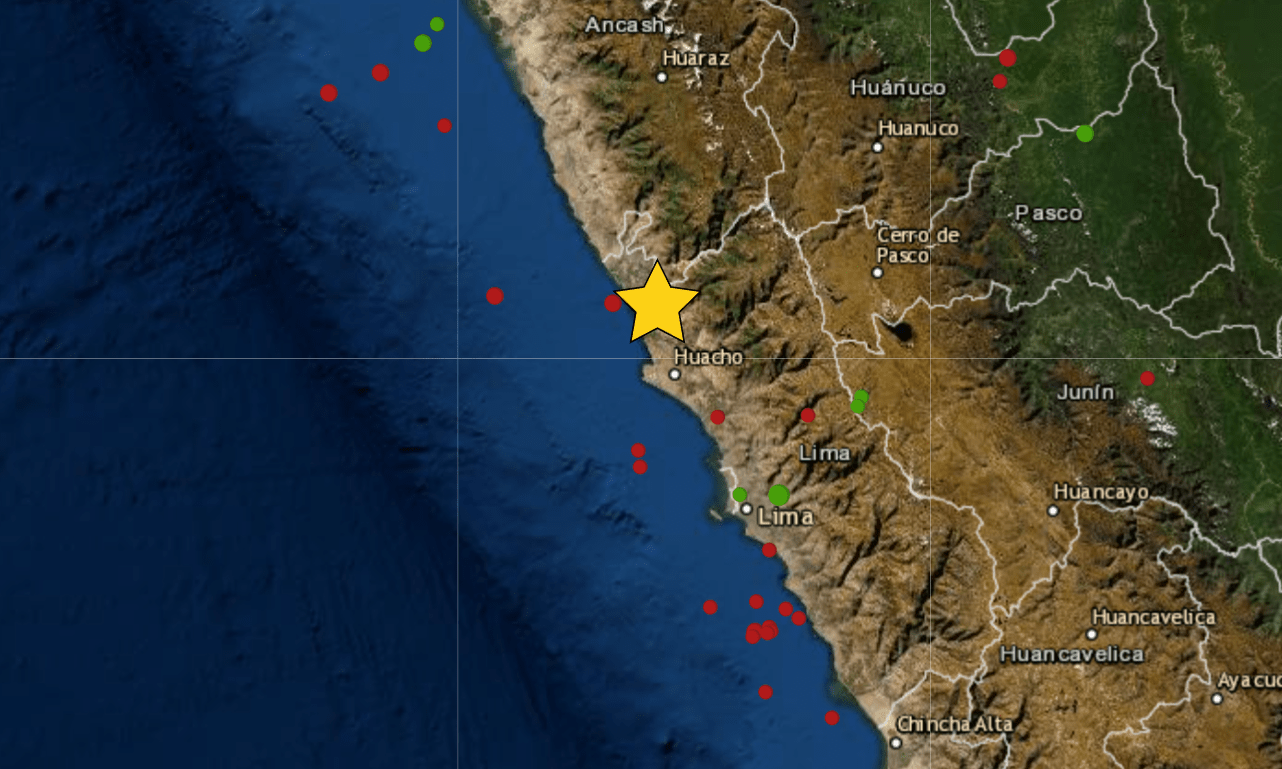 Sismo en Puerto Supe - Barranca