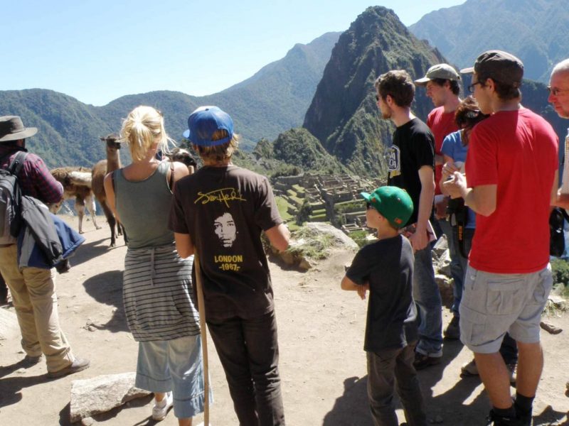 Turistas en el Cusco